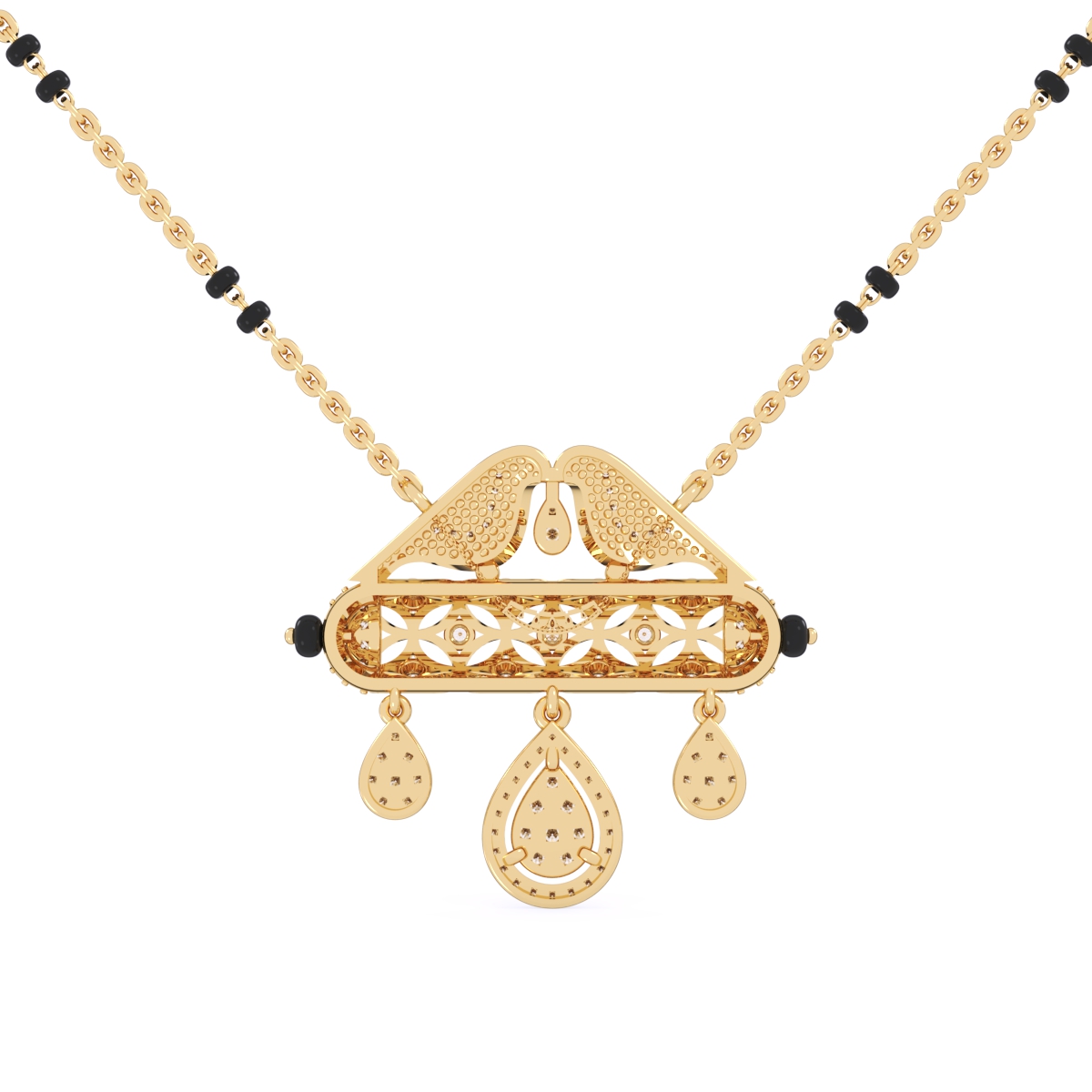 Lavish Cluster Diamond Mangalsutra